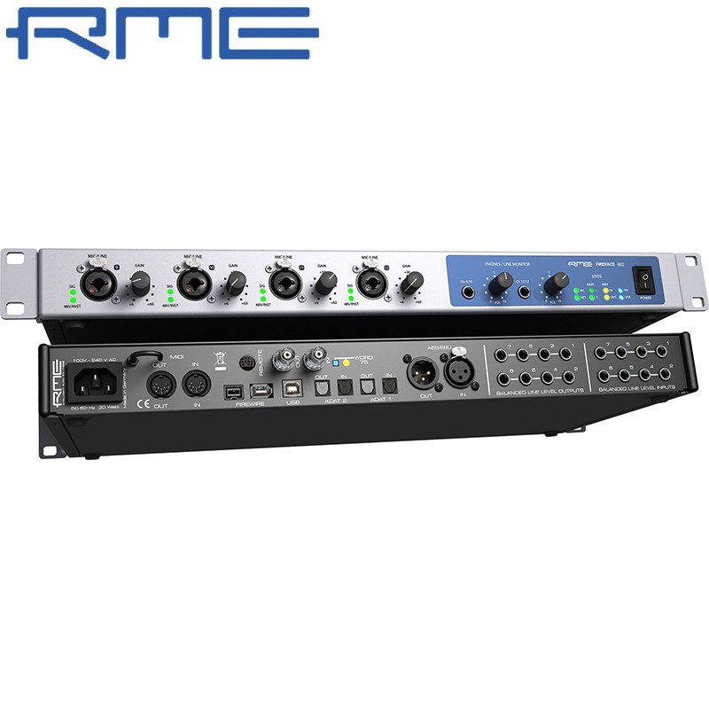 RME Fireface 802 30进出USB/火线音频接口专业录音 K歌直播声卡-图0