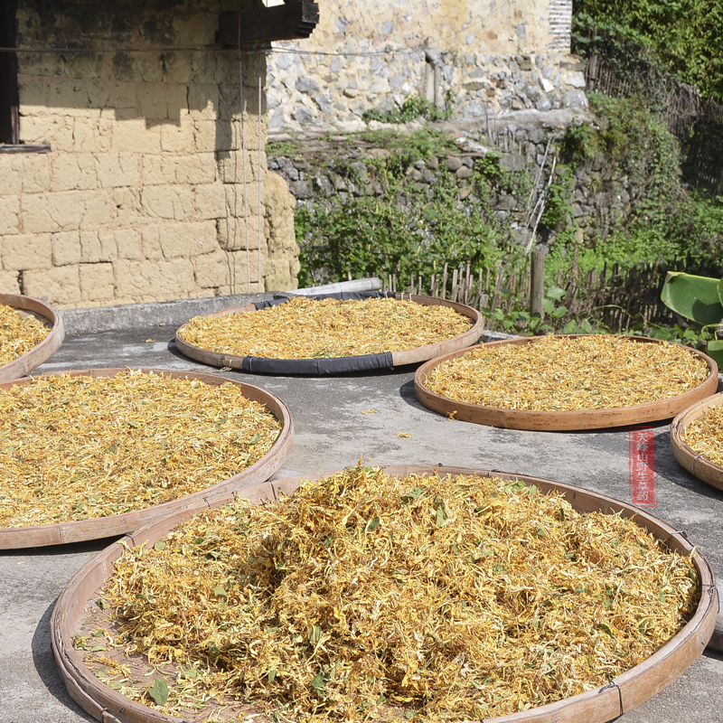 金银花茶清火茶野生250g农家无硫泡茶解暑花茶带绒毛下火花草凉茶