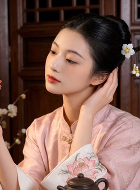 逸彩唐古风檀木流苏步摇发簪