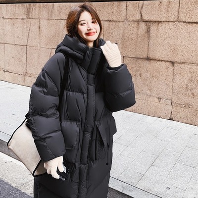 清仓【充绒350g】中连帽加厚大被子羽绒服