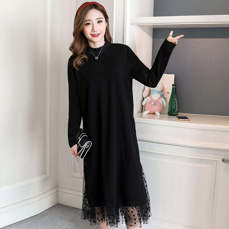 孕妇装秋冬新款哺乳连衣裙喂奶裙子 月朵连衣裙