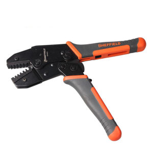 钢盾S035025/6 欧式端子压接钳压线钳棘轮式冷压端子多功能电工