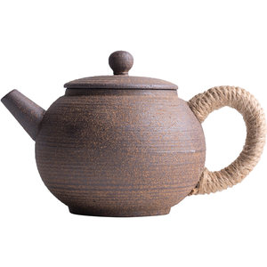陶迷手工无釉茶壶原矿粗陶家用陶瓷泡茶壶功夫茶具禅意复古泡茶器