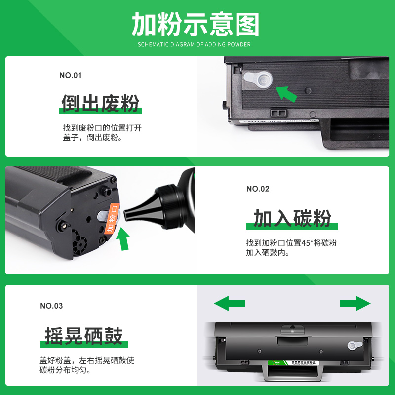 适用hp惠普110a碳粉HP M136a M136w  M136nw激光打印机W1110A硒鼓碳粉墨盒墨粉非原装通用硒鼓墨粉盒碳粉专用 - 图2