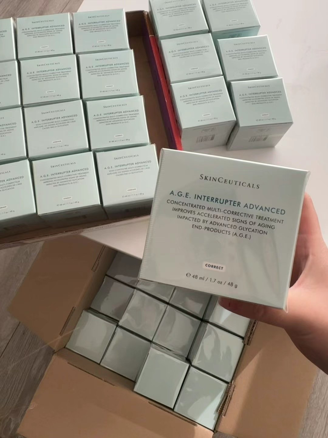 现货~新版美版修丽可AGE抗糖抗老紧致玻色因面霜48ml黑绷带平替