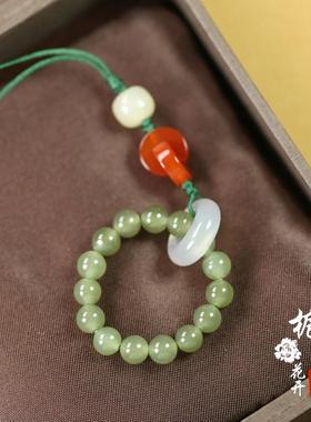 天然和田玉晴水珠挂坠原创古风