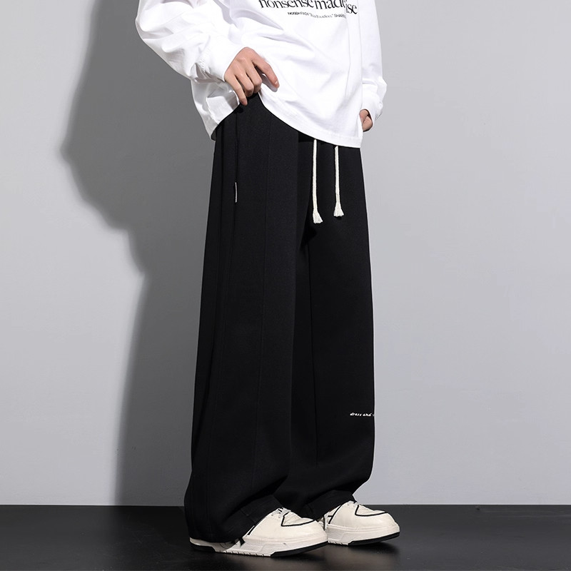 奥莱专柜休闲裤男秋冬加肥加大宽松阔腿直筒运动裤加绒大码裤子潮,淘宝优惠券,粉丝福利购,淘宝优惠卷