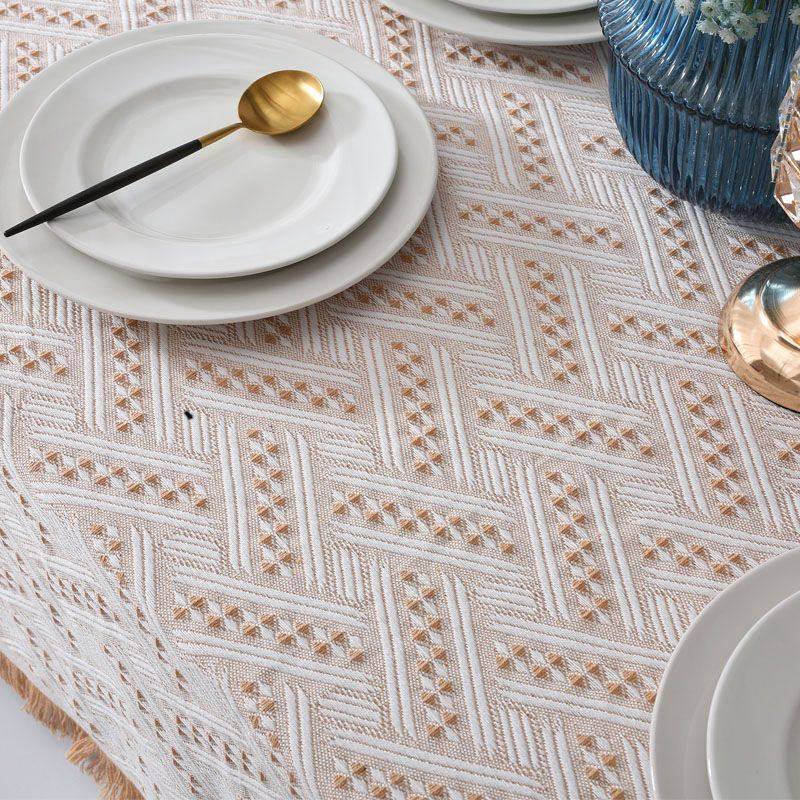 法式茶几盖布纯色高级感床头柜书桌卧室梳妆台布圆型长方形餐桌布,淘宝优惠券,粉丝福利购,淘宝优惠卷