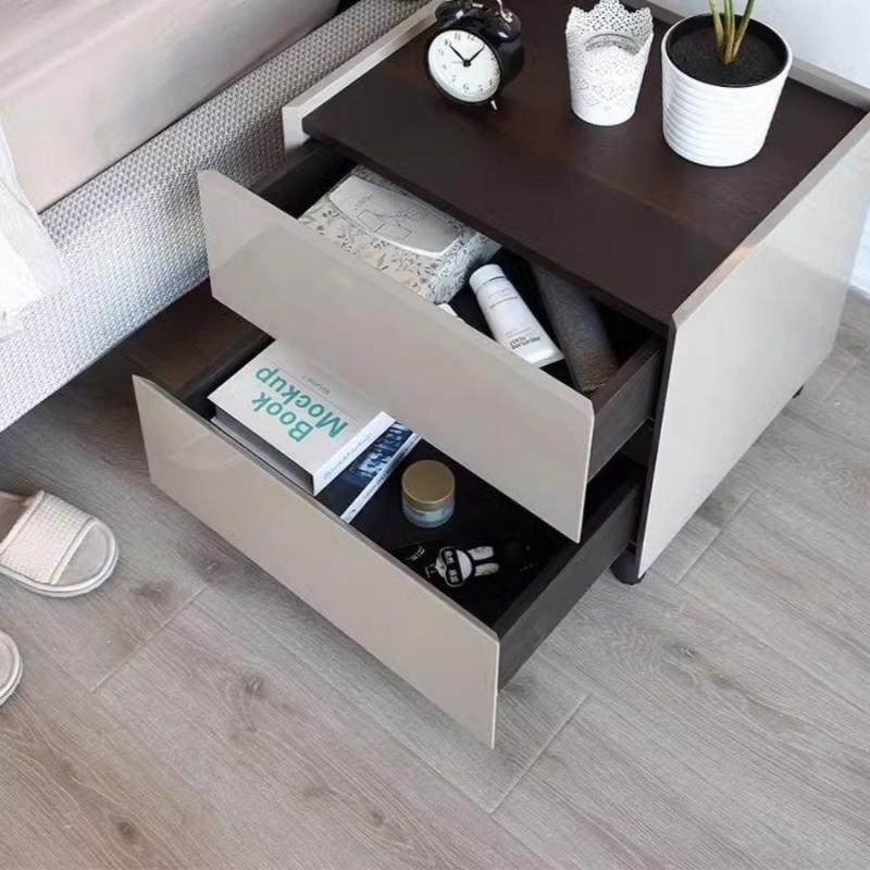 意式极简钢琴烤漆床头柜现代简约主卧烟熏床边柜收纳储物轻奢卧室,淘宝优惠券,粉丝福利购,淘宝优惠卷