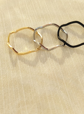 真金电镀高端戒指女尾戒女