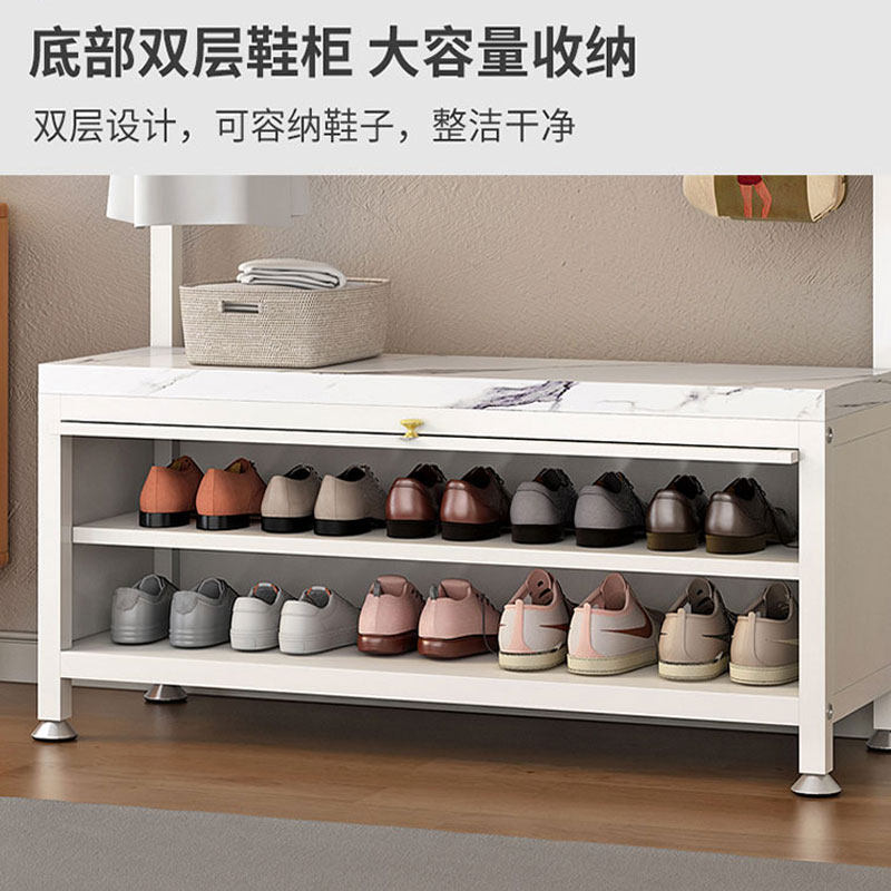 衣帽架落地门厅卧室门口换鞋凳简约现代鞋架挂衣架一体简易晾衣架,淘宝优惠券,粉丝福利购,淘宝优惠卷