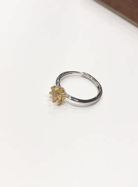 G87# S925银碧玺戒指6mm