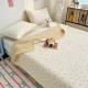 There is attitude, pure cotton bed cover, three-piece set, cotton quilted tatami thickened sheet, non-slip, machine washable, all seasons