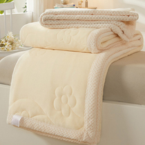 Winter Thickened Milk Fluff Blanket Cover Blanket Winter Ultra-Thick Coral Flannel Sofa Small Cover Quilt Bed