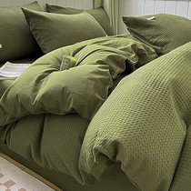 Waffg washed cotton pure cotton quilt cover single piece 150x200 full cotton dorm room quilts by single bed linen 1 5 quilts by hood