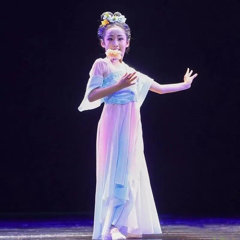 桃李杯儿童表演服簪花引舞蹈服飘逸剧目艺考服汉唐古典舞演出服女,淘宝优惠券,粉丝福利购,淘宝优惠卷