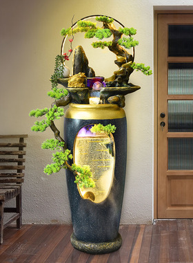 景观装饰流水生财摆件瀑布造景