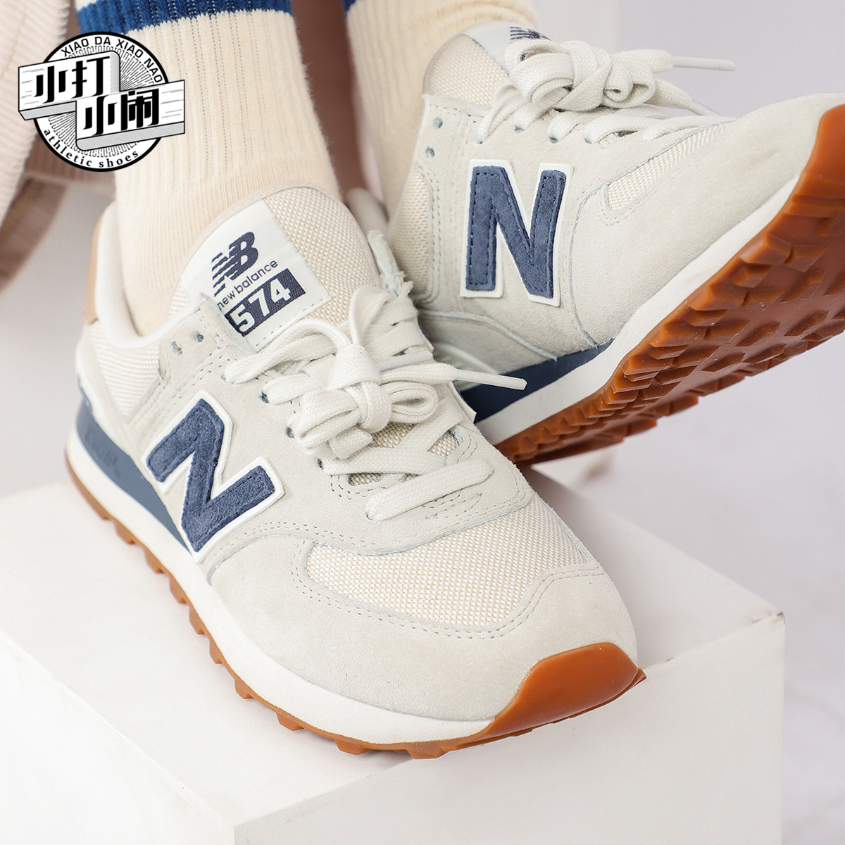 NEW BALANCE NB运动鞋女鞋正品百搭休闲鞋男情侣跑步鞋子ML574RCF-图2