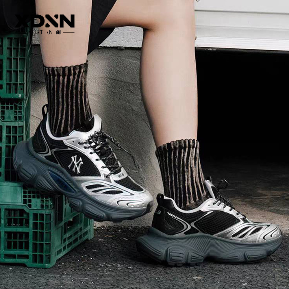 MLB26春新款汪苏泷同款赛博老爹鞋女鞋增高厚底鞋男运动鞋WC4/WD1,淘宝优惠券,粉丝福利购,淘宝优惠卷