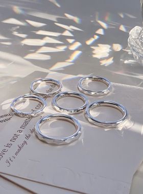 情侣小信物周年纪念日刻字对戒