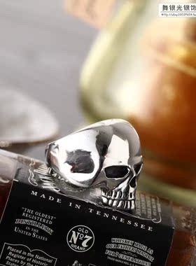 泰国纯银朋克风骷髅戒指