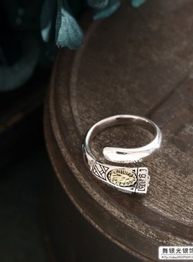 【舞银光】925泰银  Good Vibrations 火炬  调节戒指