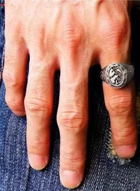 饰品纯银幸运戒指