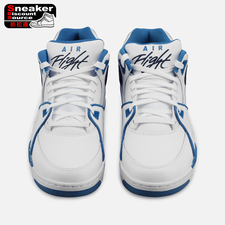 NIKE 耐克 Air Flight 89 白蓝 男子复古篮球鞋 306252-116