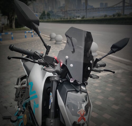 天飞仕适用于春风NK250挡风玻璃250NK前挡风玻璃改装小挡风配件 - 图0