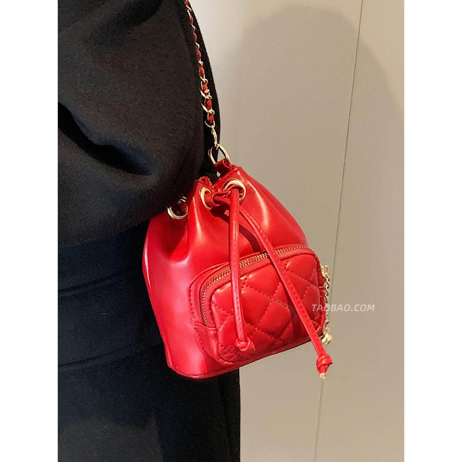 精致超火小包包女2026新款迷你百搭链条斜挎包时尚流行爆款水桶包,淘宝优惠券,粉丝福利购,淘宝优惠卷