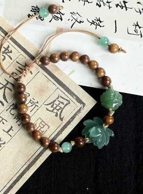 新款绕指柔禅式莲花串珠手串古风