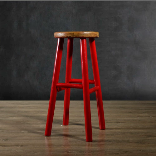 Американский железный бар с твердым деревом, скамейка, высокий стул с высоты