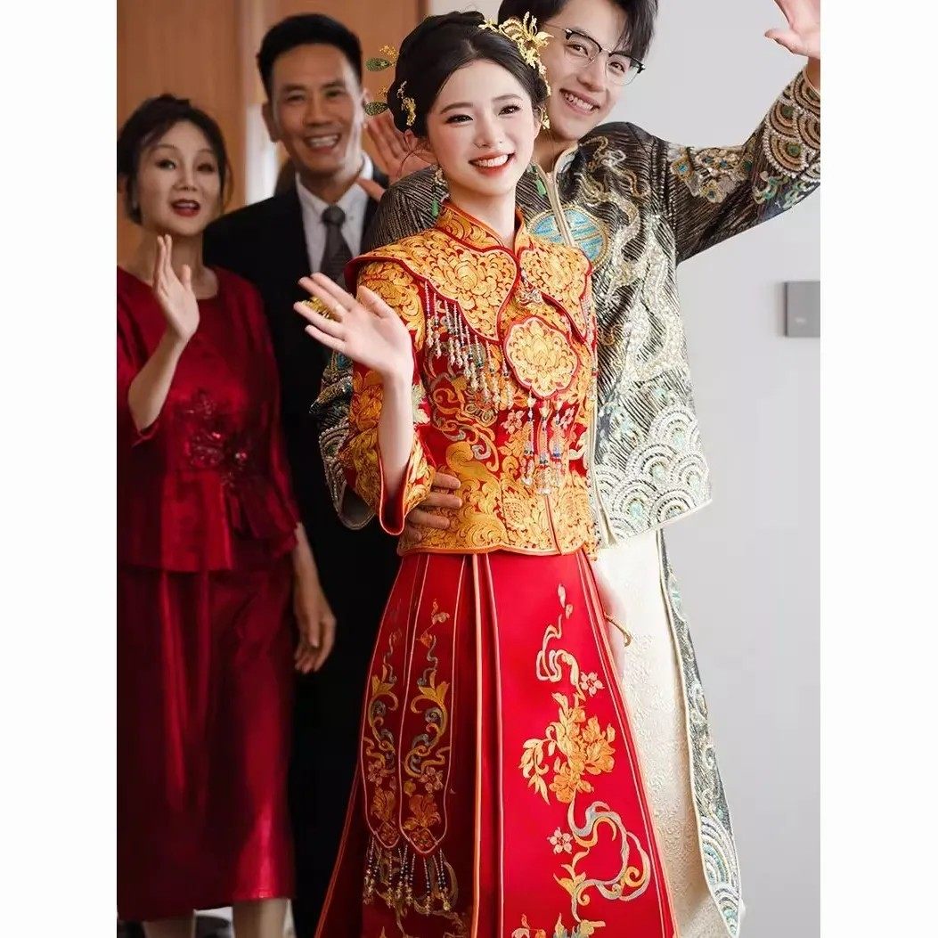 重工大码秀禾服2025新款新娘中式婚服结婚嫁衣出阁服敬酒服出嫁服,淘宝优惠券,粉丝福利购,淘宝优惠卷