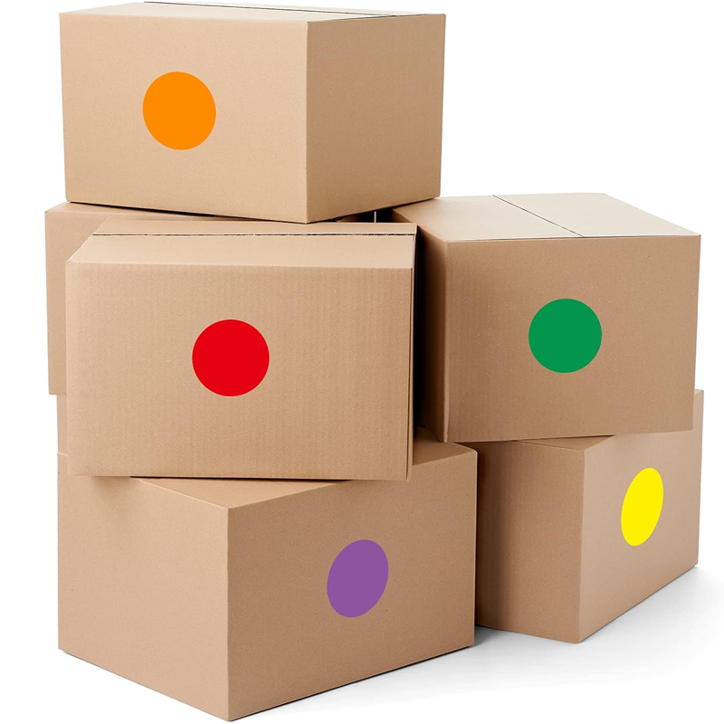 多种款式彩色圆点贴纸可手写分类标记标签礼物封口贴装饰颜色标签 - 图3