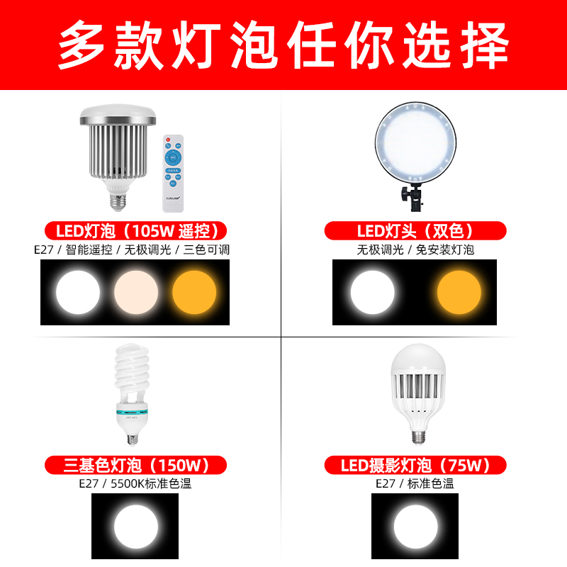 Selens/喜乐仕小型摄影棚led灯箱套装淘宝拍产品珠宝拍摄静物柔光箱饰品拍照灯道具商品服装直播补光灯摄影灯 - 图2