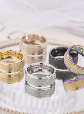 韩版小众情侣戒指环欧美跨境饰品