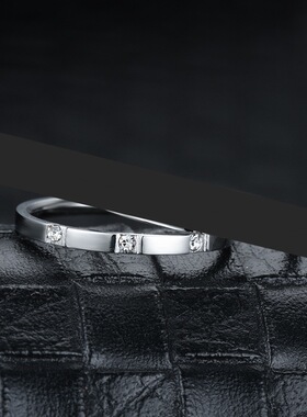 钛钢锆石指环女士尾戒关节戒