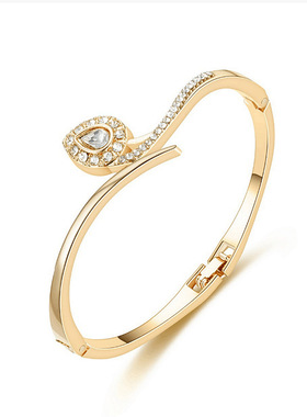 ing桃心开口手镯欧美小众