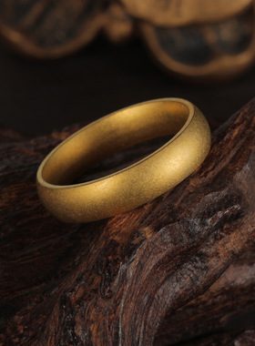 古法金男士复古风戒指欧美跨境做旧男戒婚戒亚马逊希音temu新款