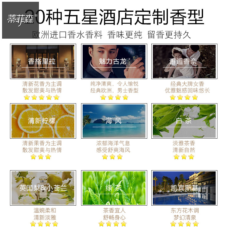 空气清新剂喷雾酒店自动喷香机香水 蒂菲森空气芳香剂