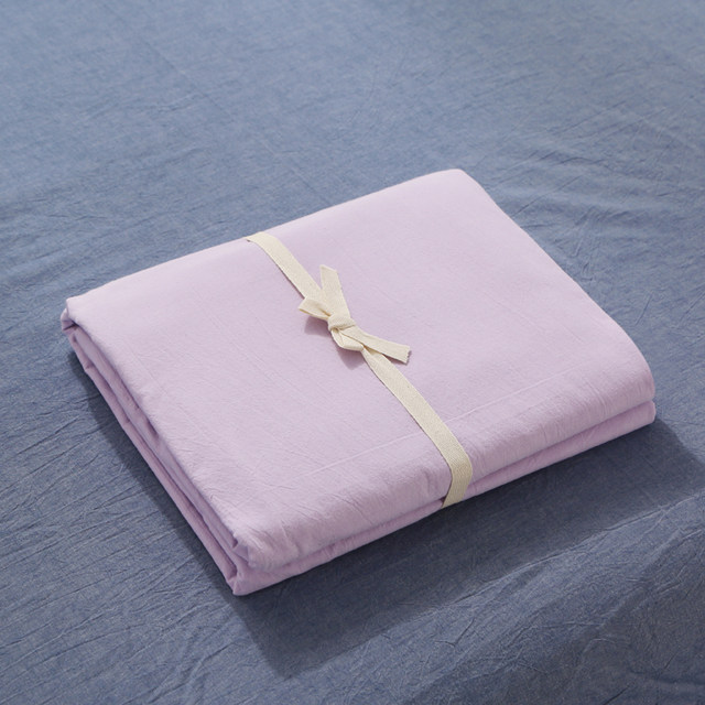 Japanese-style solid color single piece non-fading bed sheet