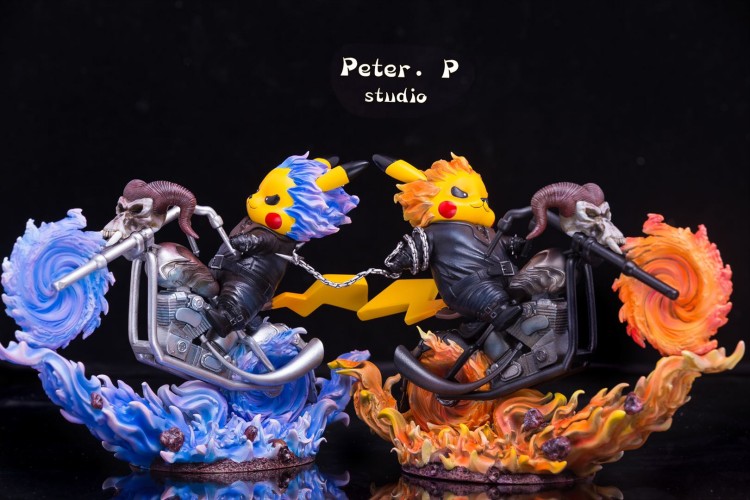 梦想小镇 Peter.P studio恶灵骑士皮卡丘手办-图0