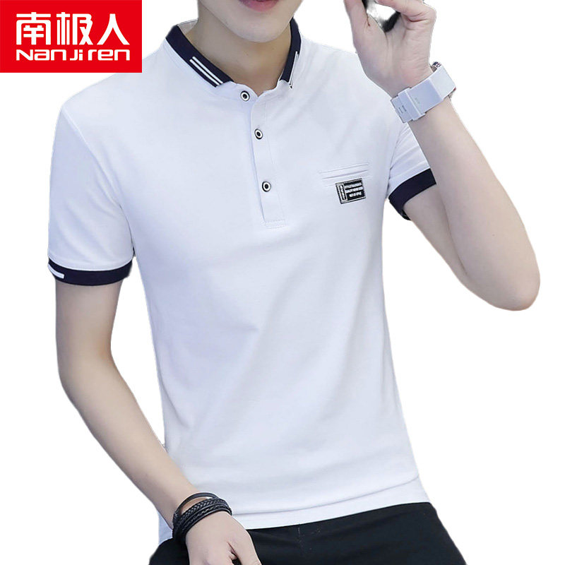 南极人冰丝短袖男潮牌潮流polo衫 南极人货货Polo衫