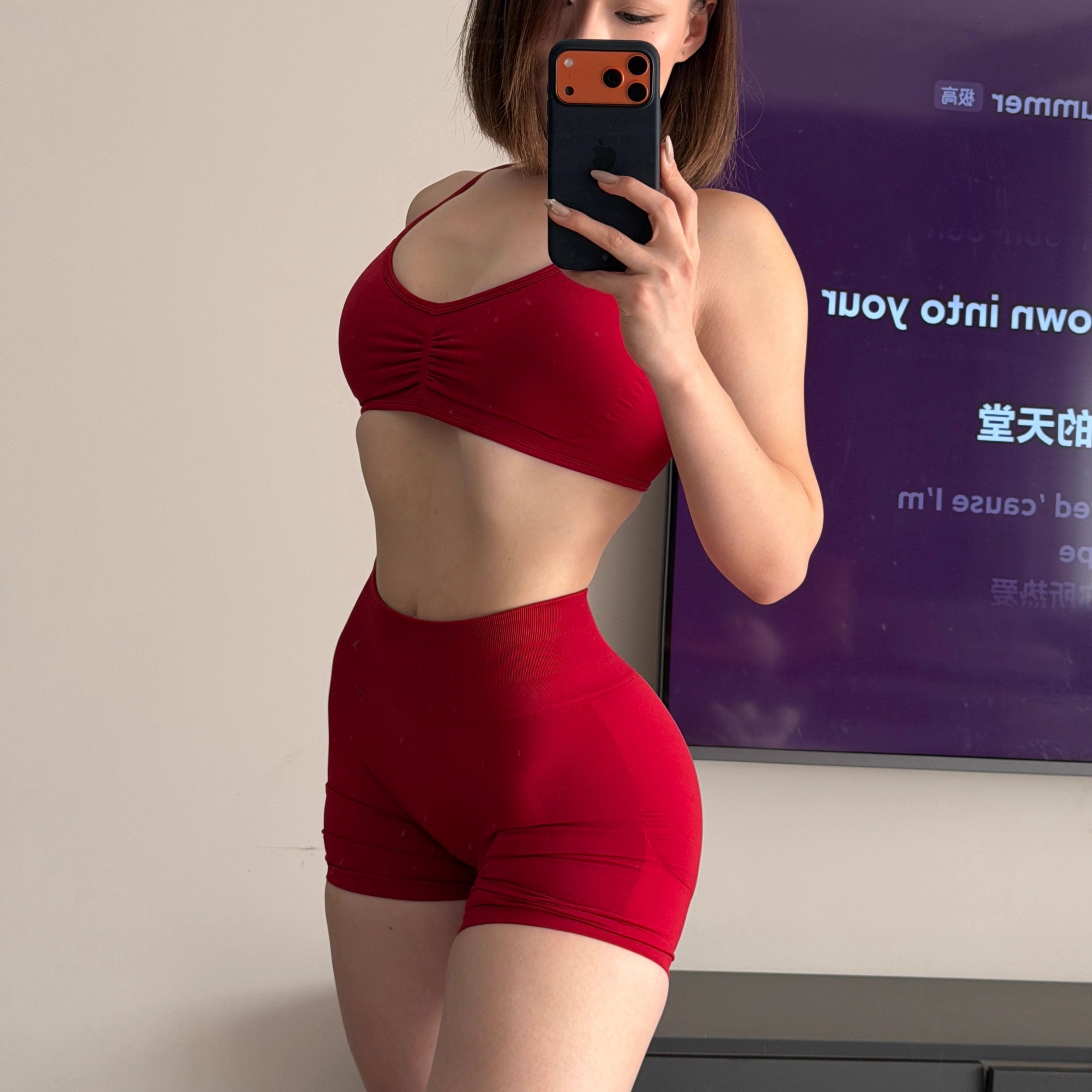 TT WOLVES 原创超显臀阳离子无缝中腰健身套装短裤/文胸瑜伽服 X8,淘宝优惠券,粉丝福利购,淘宝优惠卷