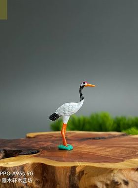 仙鹤摆件微缩饰品假山奇石