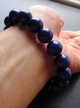 湛蓝色青金石手链