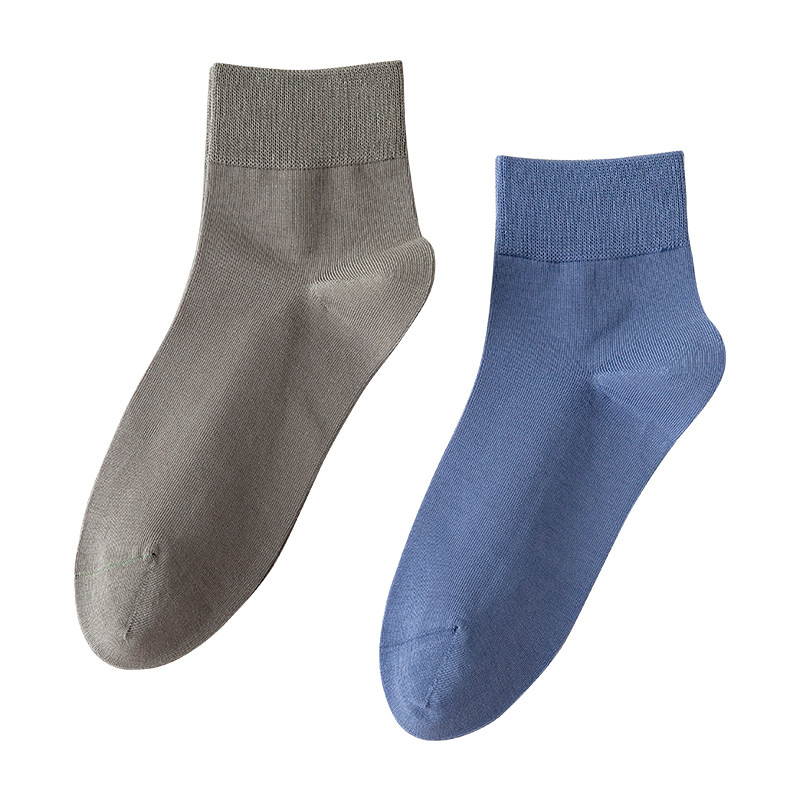 春夏日系纯色精梳棉透气纯棉男袜 迪品丝短袜/打底袜/丝袜/美腿袜