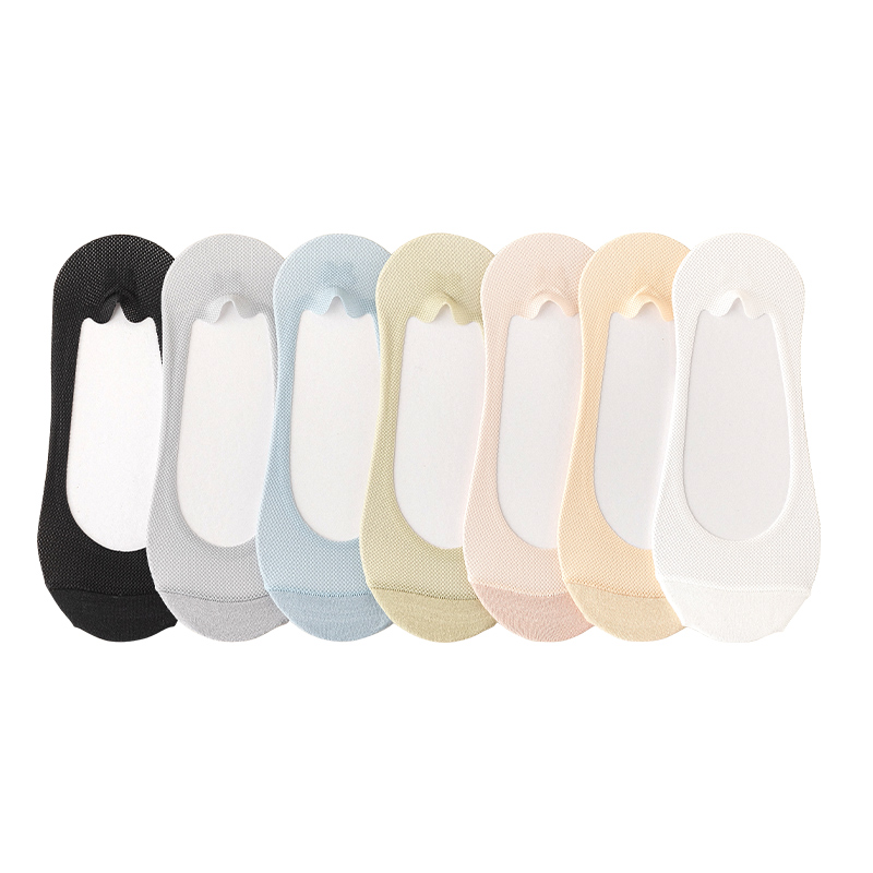 春夏新款隐形硅胶防滑不掉跟船袜 迪品丝船袜