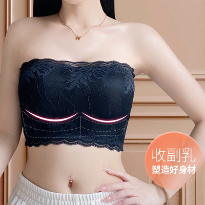 蕾丝抹胸内衣女无肩带打底防走光