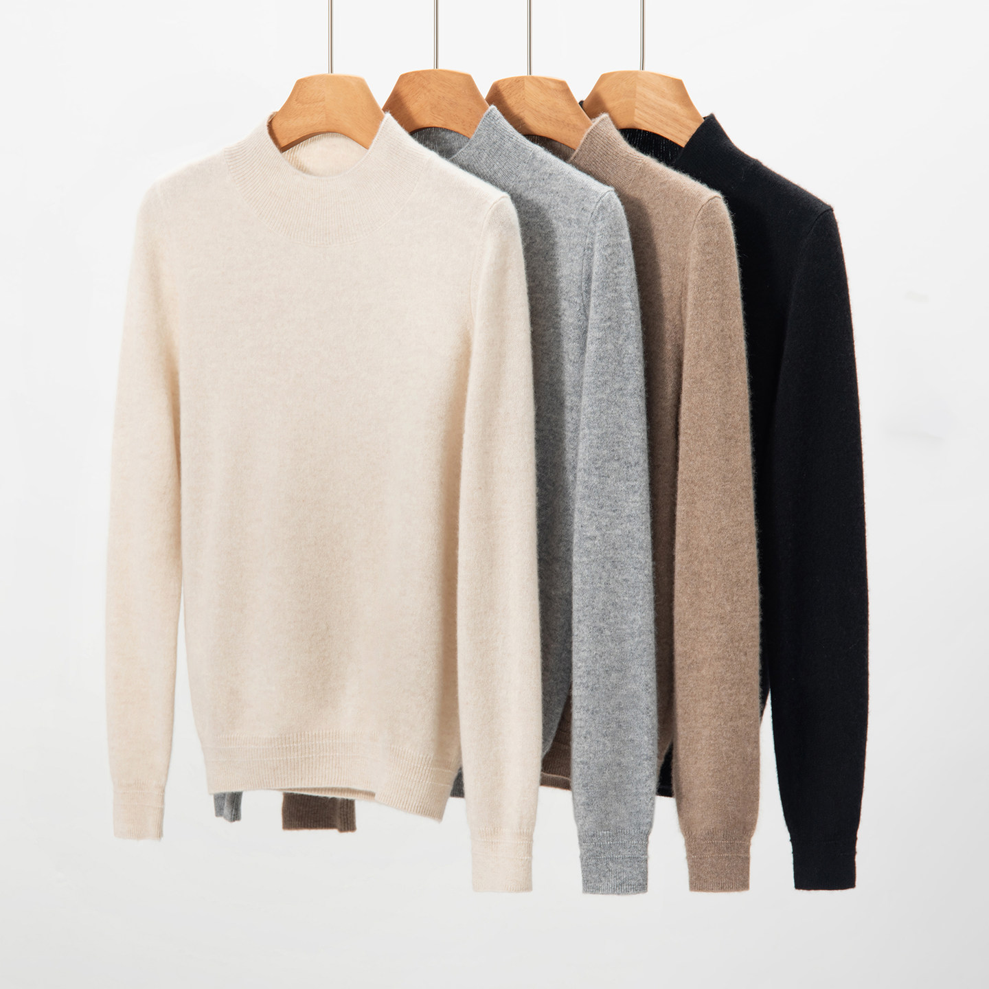 25秋冬新款100%山羊绒打底衫女内搭简约半高领毛衣百搭保暖针织衫,淘宝优惠券,粉丝福利购,淘宝优惠卷